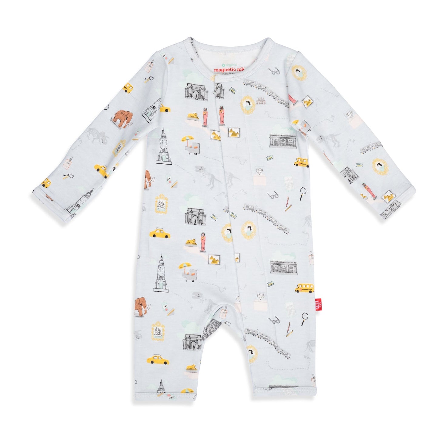 Day At Museum Organic Cotton Magnetic Coverall