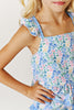 2-PC Tunic Swimsuit | Floral + Periwinkle Dot | UPF 50