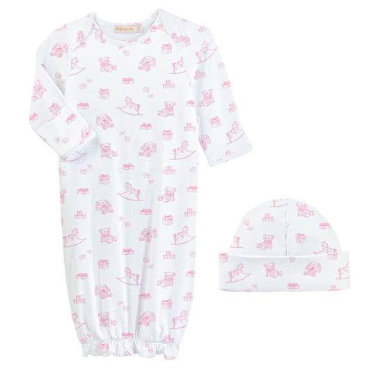 Tiny Baby Toys Gown + Hat Set