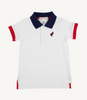 Prim & Proper Polo | Worth Ave White/ Nantucket Navy/ Richmond Red