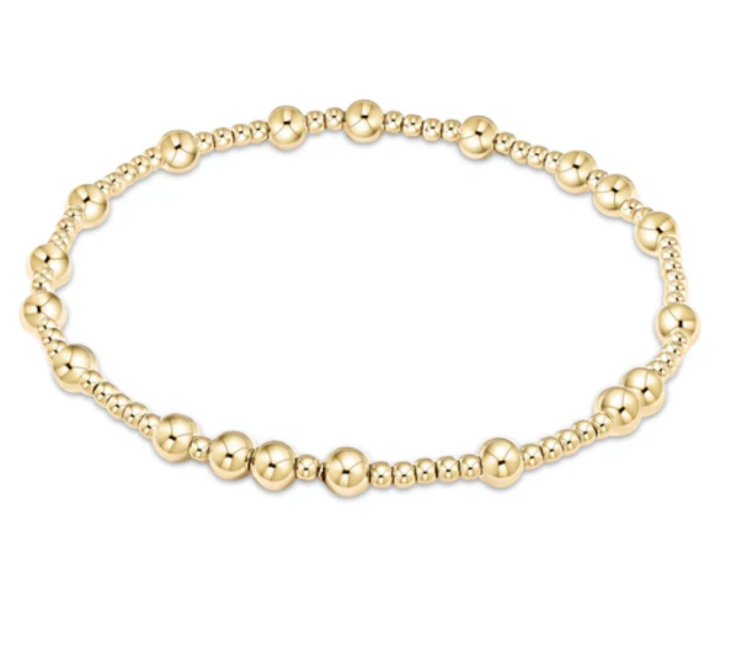 Hope Unwritten 4mm Bead Bracelet | Gold