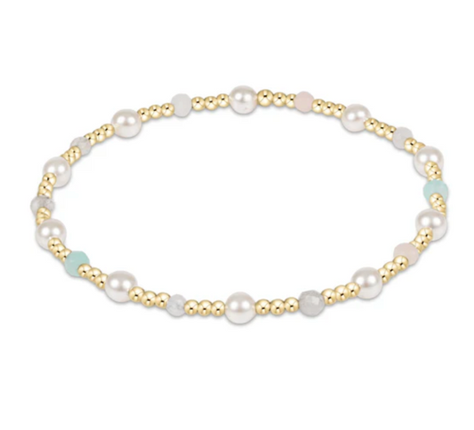 Pearl Sincerity Pattern 4mm Bead Bracelet | Hot Mess