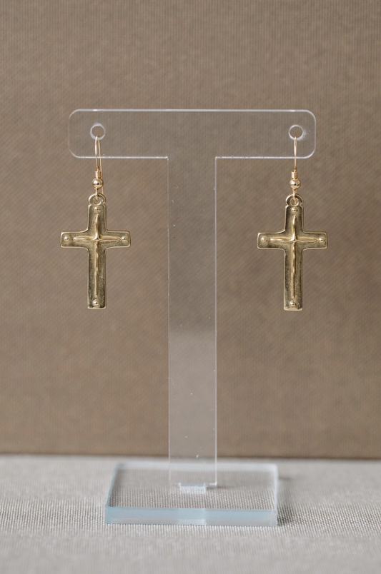 Titus 3:4-5 | Cross French Hook Earring | Regular Pendant