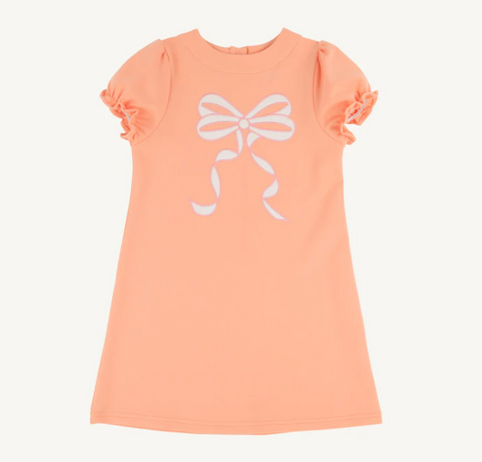 Eliza's Applique Dress | Seashore Sherbet/Palmetto Pearl/Sandpearl Pink/Bow