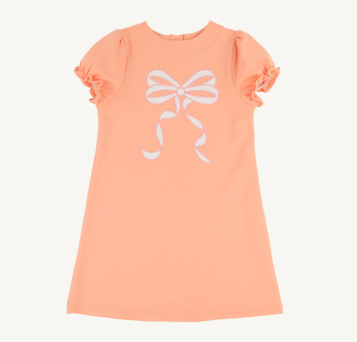 Eliza's Applique Dress | Seashore Sherbet/Palmetto Pearl/Sandpearl Pink/Bow