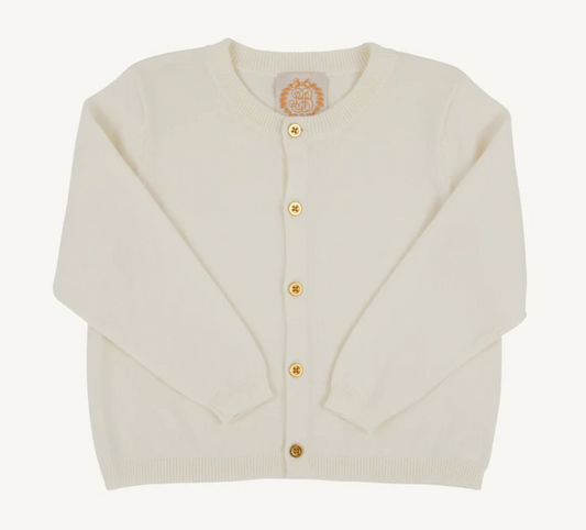 Cambridge Cardigan | Palmetto Pearl with Gold Buttons
