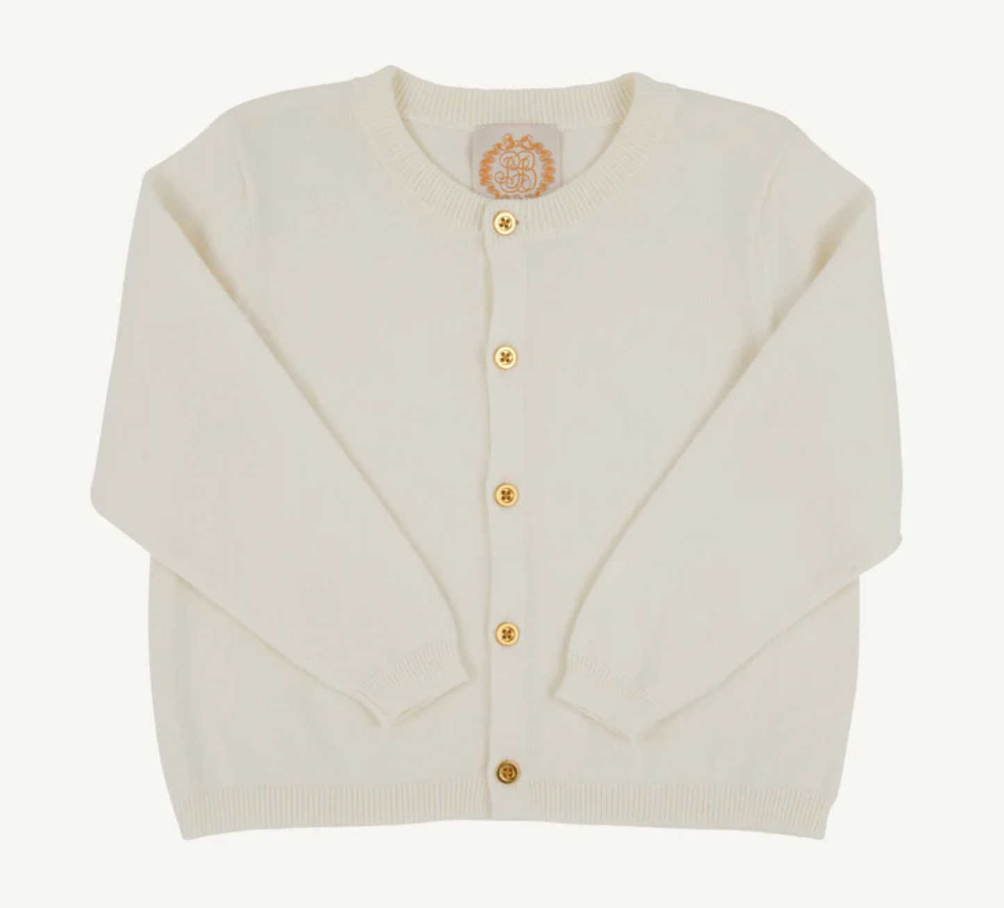 Cambridge Cardigan | Palmetto Pearl with Gold Buttons