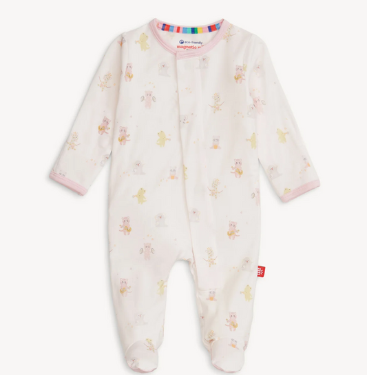 Pink Baby Beats Modal Footie