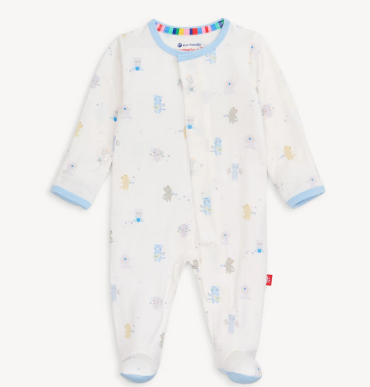 Blue Baby Beats Modal Footie