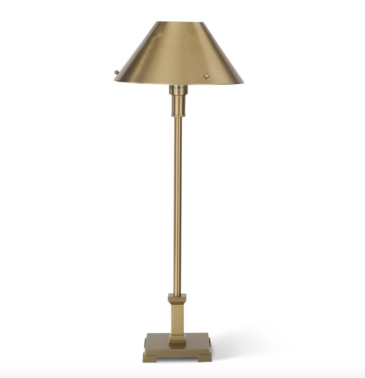 30" Slender Gold Metal Table Lamp