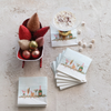 Square Paper Cocktail Napkins with Holiday Cocktails | 50 Pcs