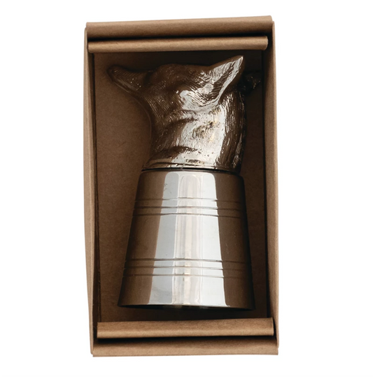 Aluminum & Stainless Steel Fox Shot Glass