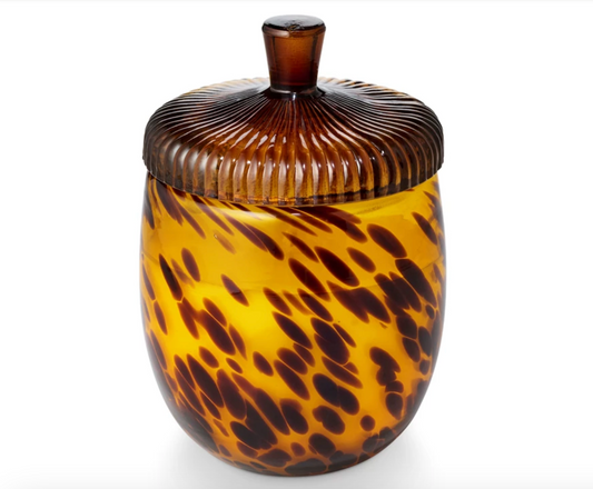 Woodfire Glass Acorn Candle