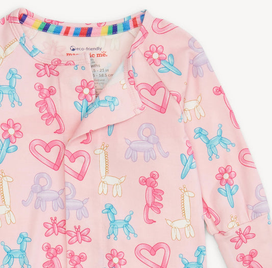 Pink Party Animals Glow in the Dark Magnetic Coverall