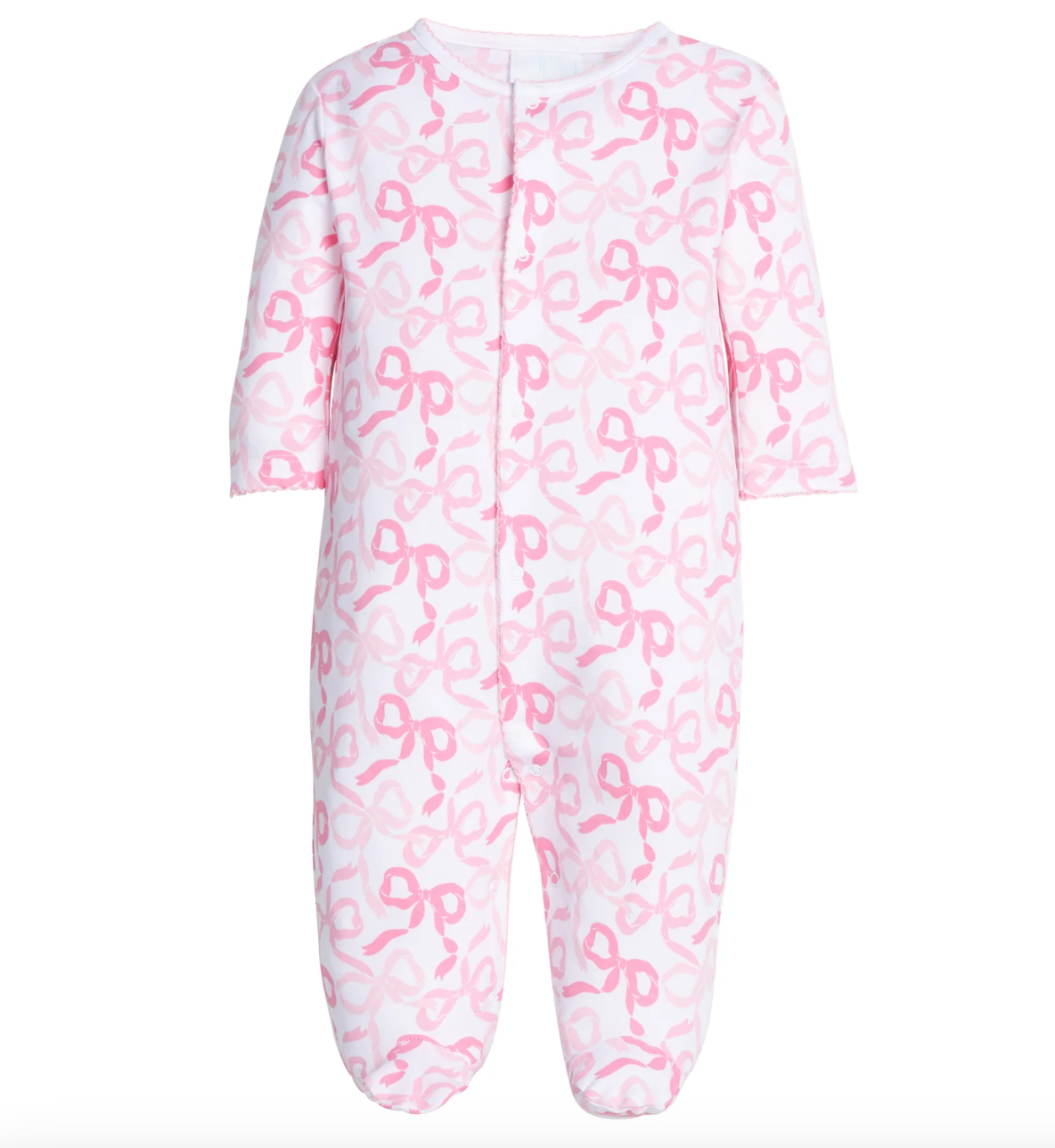 Printed Footie | Bows & Ribbons