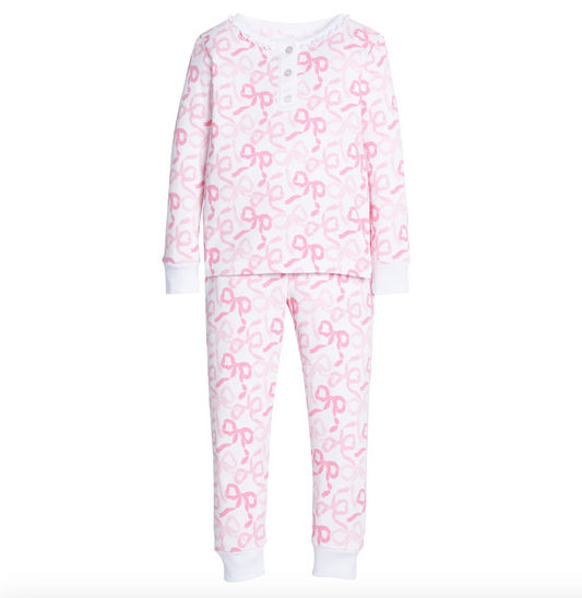 Ruffled Printed Jammies | Bows & Ribbons