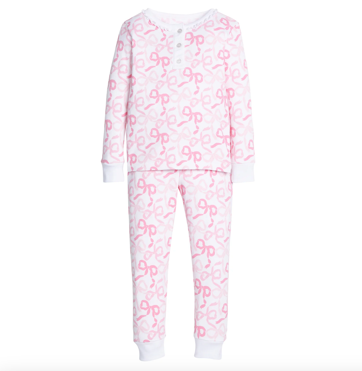 Ruffled Printed Jammies | Bows & Ribbons