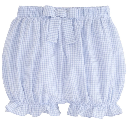 Bow Bloomers | Light Blue Gingham