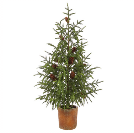 36.5" Cypress Tree with Cone