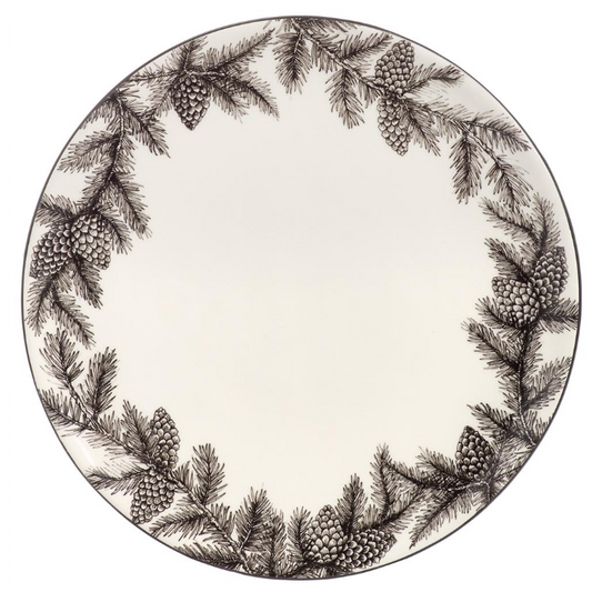 10" Pine Cone Ceramic Plate