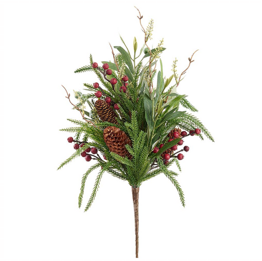 20" Pinecone/Berry/Eucalyptus/Pine Bouquet