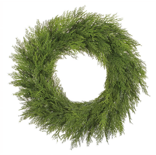 35" Ultra Deluxe Mixed Cedar Wreath