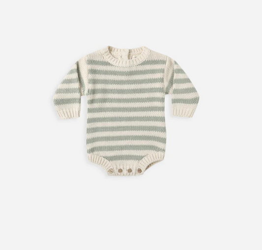 Rex Romper | Fern Stripe