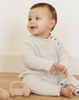 Cozy Heather Knit Jumpsuit | Blue