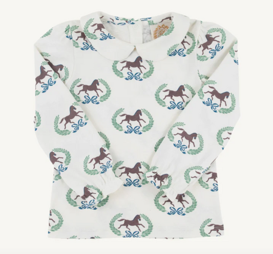 Maude's Peter Pan Pima Long Sleeve | Highland Horses