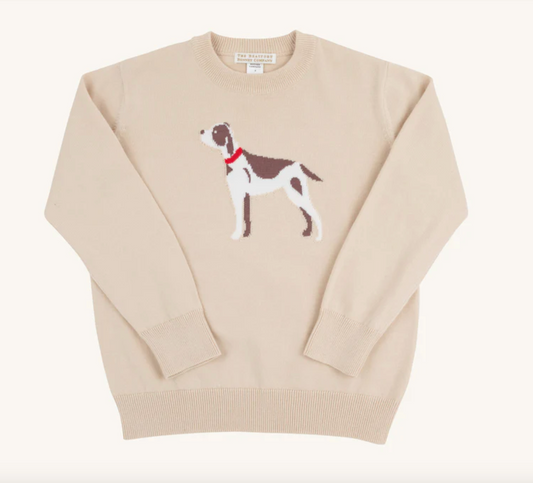 Isaac's Intarsia Sweater | Osprey Oatmeal/Dog