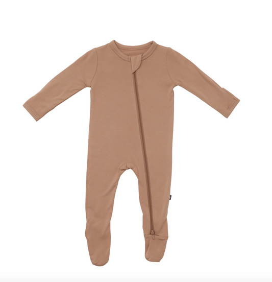 Zippered Footie | Latte