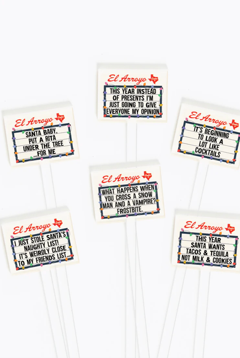 Marquee Stir Sticks | Holiday