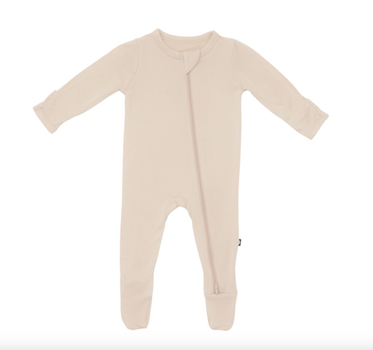Zippered Footie | Bisque