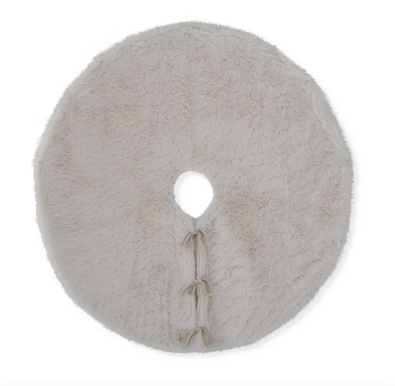 50" White Vegan Fur Tree Skirt