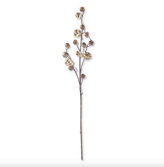 30" Antique Gold Bell Branch