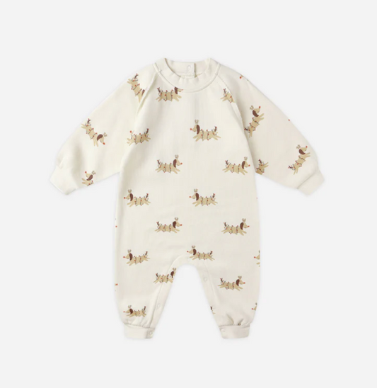 Raglan Jumpsuit | Christmas Dogs