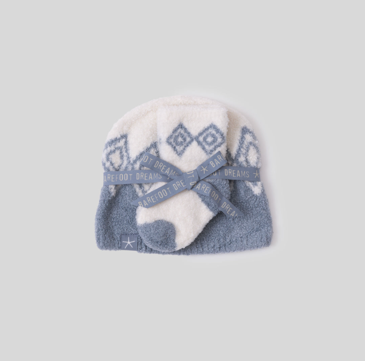 CoxyChic Lite Baby Fair Isle Beanie & Sock Set