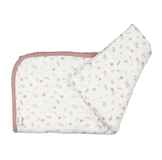 Pointelle Knit Swaddle Blanket | Faith Floral