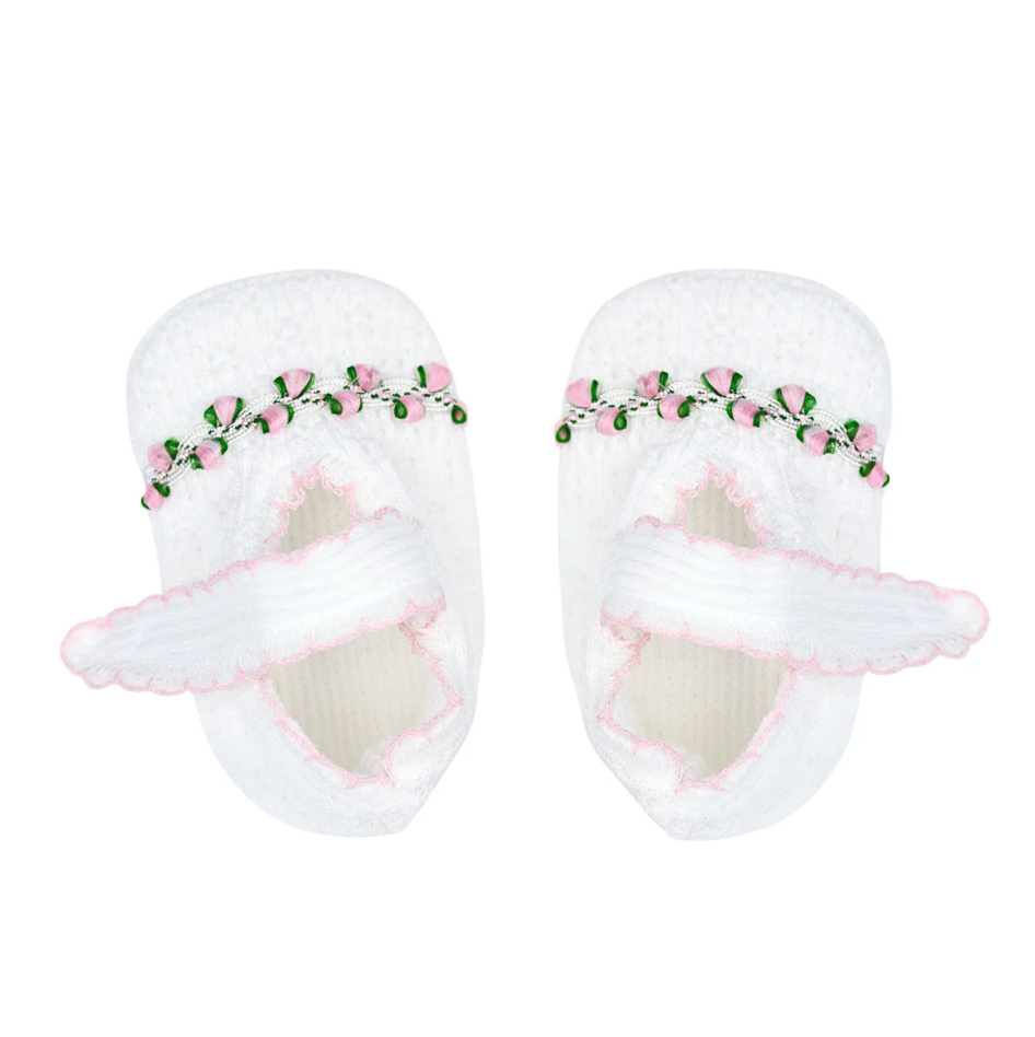 Ruth Crib Shoes | Pink