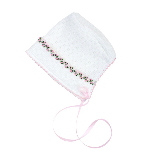 Ruth Knit Bonnet | Pink