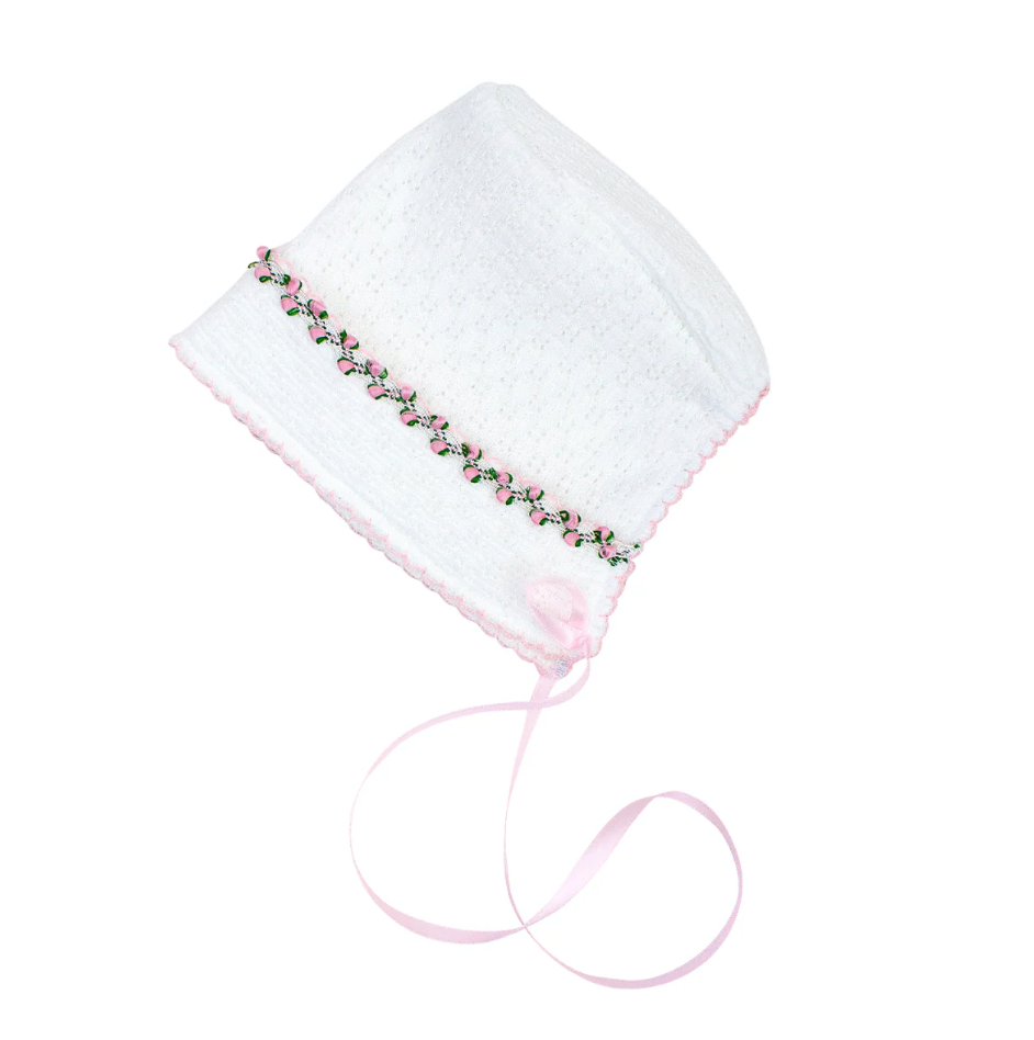 Ruth Knit Bonnet | Pink