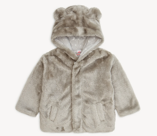 Minky Magnetic Bear Jacket | Storm