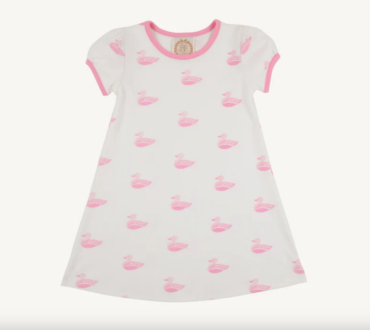 Penny`s Play Dress | Merrimack Quack Quacks (Palm Beach Pink)/Hamptons Hot Pink