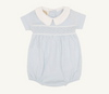 Short Sleeve Banbury Bubble | Buckhead Blue with Worth Avenue White Smocking