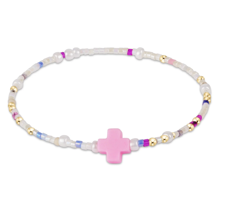 egirl Hope Unwritten Signature Cross Bracelet | With Sprinkles on Top