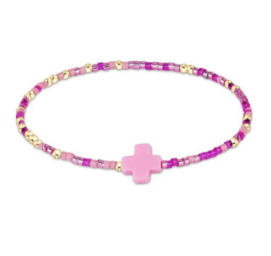 egirl Hope Unwritten Signature Cross Bracelet | Back to the Fuschia