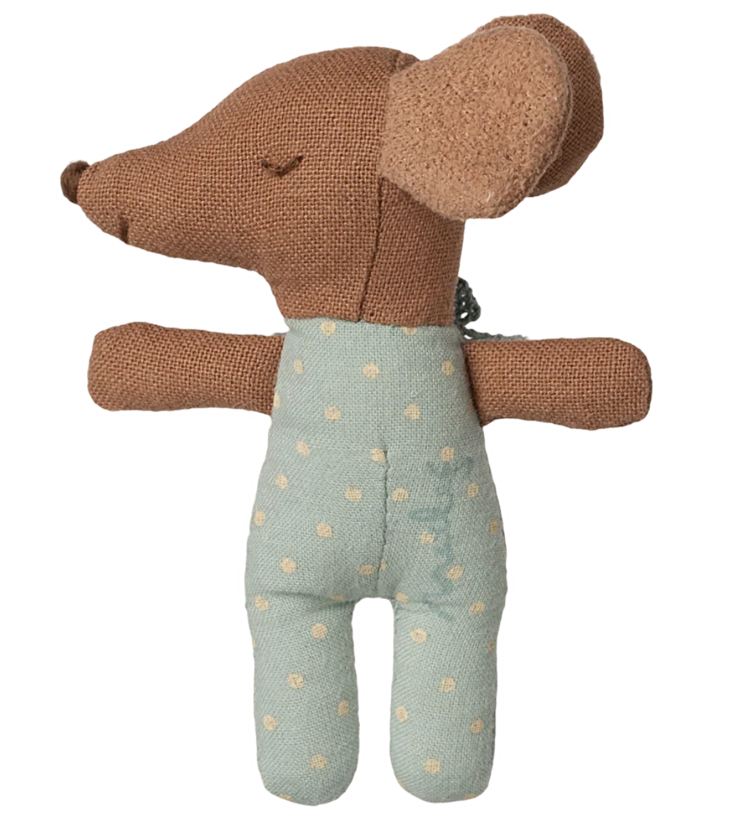Sleepy Wakey Baby Mouse in Matchbox | Blue