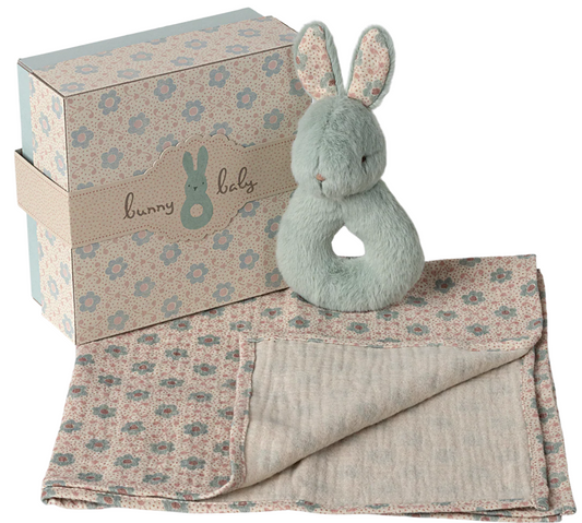 Rabbit Rattle Set | Mint