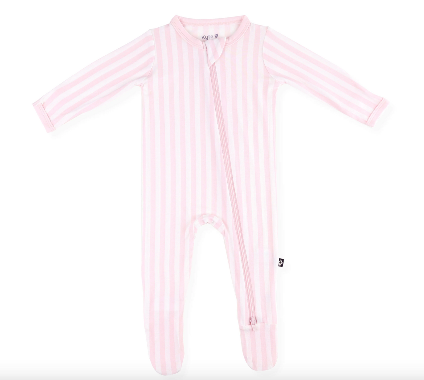 Zippered Romper | Small Sakura Stripe