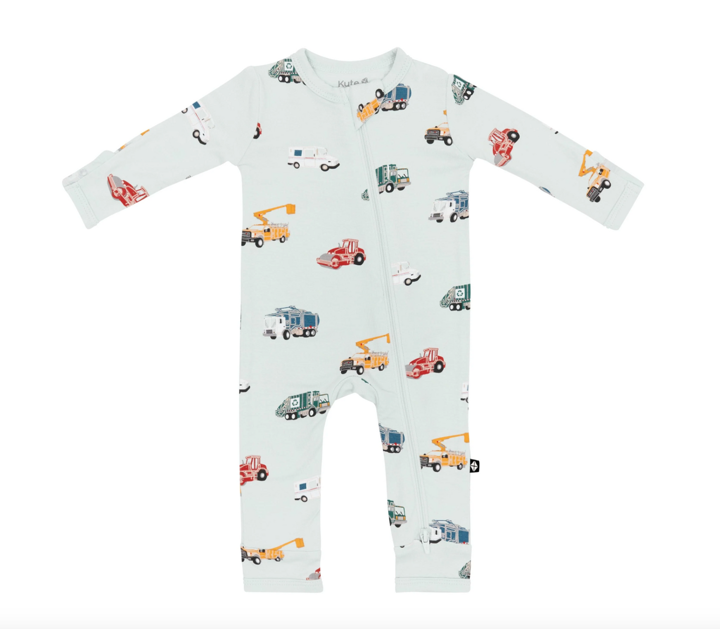 Zippered Romper | City Vehicles